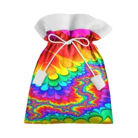 Подарочный 3D мешок с принтом TIE-DYE в городе Новоалтайск, 100% полиэстер | Размер: 29*39 см | abstract | abstraction | color | fractal | geometry | paitnt | polygon | polygonal | psy | абстракция | геометрия | краски | неоновые | полигоны | психоделика | фрактал