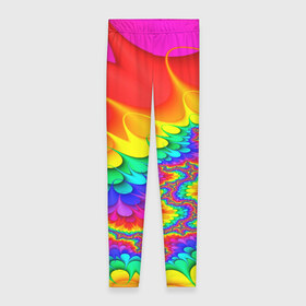 Леггинсы 3D с принтом TIE-DYE в городе Новоалтайск, 80% полиэстер, 20% эластан | Эластичный пояс, зауженные к низу, низкая посадка | abstract | abstraction | color | fractal | geometry | paitnt | polygon | polygonal | psy | абстракция | геометрия | краски | неоновые | полигоны | психоделика | фрактал