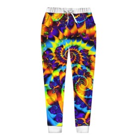 Женские брюки 3D с принтом TIE-DYE COLOR в городе Новоалтайск, полиэстер 100% | прямой крой, два кармана без застежек по бокам, с мягкой трикотажной резинкой на поясе и по низу штанин. В поясе для дополнительного комфорта — широкие завязки | abstract | abstraction | color | fractal | geometry | paitnt | polygon | polygonal | psy | абстракция | геометрия | краски | неоновые | полигоны | психоделика | фрактал