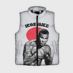 Женский жилет утепленный 3D с принтом Iron Mike в городе Новоалтайск,  |  | Тематика изображения на принте: iron mike | iron mike tyson | mike tyson | бокс | железный майк | майк тайсон | таисон | тайсон