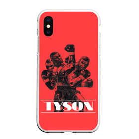 Чехол для iPhone XS Max матовый с принтом Tyson в городе Новоалтайск, Силикон | Область печати: задняя сторона чехла, без боковых панелей | Тематика изображения на принте: iron mike | iron mike tyson | mike tyson | бокс | железный майк | майк тайсон | таисон | тайсон