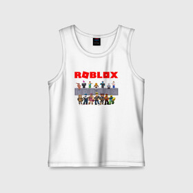 Детская майка хлопок с принтом ROBLOX в городе Новоалтайск,  |  | game | gamer | logo | minecraft | roblox | simulator | supreme | игра | конструктор | лого | майнкрафт | персонажи | симулятор | строительство | супреме | суприм | суприме | фигура