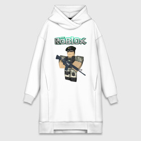 Платье-худи хлопок с принтом Roblox Defender в городе Новоалтайск,  |  | 23 февраля | game | game roblox | logo roblox | online game | r | roblox | день защитника | игра | игра роблокс | лого | лого роблокс | логотип | надпись | онлайн игра | онлайн игра роблокс | р | роблокс