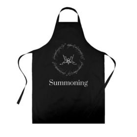 Фартук 3D с принтом Summoning в городе Новоалтайск, 100% полиэстер | общий размер — 65 х 85 см, ширина нагрудника — 26 см, горловина — 53 см, длина завязок — 54 см, общий обхват в поясе — 173 см. Принт на завязках и на горловине наносится с двух сторон, на основной части фартука — только с внешней стороны | blackmetal | атмосферный | властелин колец | дарк эмбиент | михаэль «силениус» грегор | рихард «протектор» ледерер