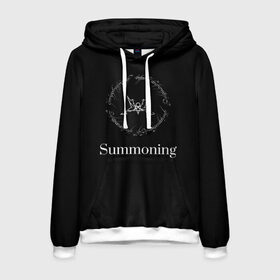 Мужская толстовка 3D с принтом Summoning в городе Новоалтайск, 100% полиэстер | двухслойный капюшон со шнурком для регулировки, мягкие манжеты на рукавах и по низу толстовки, спереди карман-кенгуру с мягким внутренним слоем. | blackmetal | атмосферный | властелин колец | дарк эмбиент | михаэль «силениус» грегор | рихард «протектор» ледерер