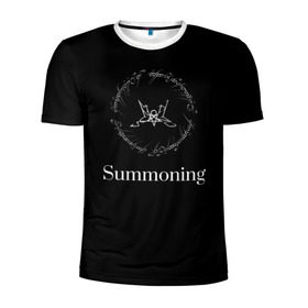 Мужская футболка 3D спортивная с принтом Summoning в городе Новоалтайск, 100% полиэстер с улучшенными характеристиками | приталенный силуэт, круглая горловина, широкие плечи, сужается к линии бедра | blackmetal | атмосферный | властелин колец | дарк эмбиент | михаэль «силениус» грегор | рихард «протектор» ледерер