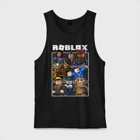 Мужская майка хлопок с принтом ROBLOX в городе Новоалтайск, 100% хлопок |  | game | gamer | logo | minecraft | roblox | simulator | supreme | игра | конструктор | лого | майнкрафт | персонажи | симулятор | строительство | супреме | суприм | суприме | фигура