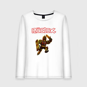 Женский лонгслив хлопок с принтом ROBLOX в городе Новоалтайск, 100% хлопок |  | game | gamer | logo | minecraft | roblox | simulator | supreme | игра | конструктор | лого | майнкрафт | персонажи | симулятор | строительство | супреме | суприм | суприме | фигура
