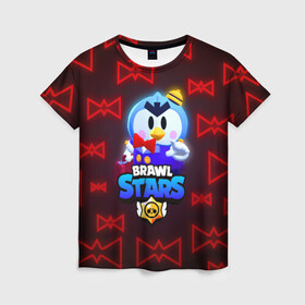 Женская футболка 3D с принтом Brawl Stars Mr.P в городе Новоалтайск, 100% полиэфир ( синтетическое хлопкоподобное полотно) | прямой крой, круглый вырез горловины, длина до линии бедер | bo | brawl stars | crow | daryl | dynamike | frank | max | mister p | mortis | sally | sandy | shark leon | spike | акула леон | бо | бравл старс | динамайк | макс | мистер пи | мортис | мр.пи | спайк | сэнди | фрэнк
