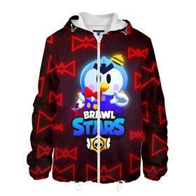 Мужская куртка 3D с принтом Brawl Stars Mr.P в городе Новоалтайск, ткань верха — 100% полиэстер, подклад — флис | прямой крой, подол и капюшон оформлены резинкой с фиксаторами, два кармана без застежек по бокам, один большой потайной карман на груди. Карман на груди застегивается на липучку | Тематика изображения на принте: bo | brawl stars | crow | daryl | dynamike | frank | max | mister p | mortis | sally | sandy | shark leon | spike | акула леон | бо | бравл старс | динамайк | макс | мистер пи | мортис | мр.пи | спайк | сэнди | фрэнк