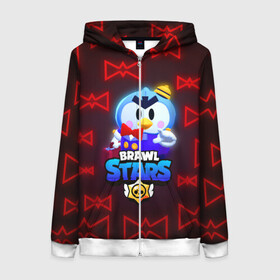 Женская толстовка 3D на молнии с принтом Brawl Stars Mr.P в городе Новоалтайск, 100% полиэстер | длина до линии бедра, манжеты и пояс оформлены мягкой тканевой резинкой, двухслойный капюшон со шнурком для регулировки, спереди молния, по бокам два кармана | bo | brawl stars | crow | daryl | dynamike | frank | max | mister p | mortis | sally | sandy | shark leon | spike | акула леон | бо | бравл старс | динамайк | макс | мистер пи | мортис | мр.пи | спайк | сэнди | фрэнк