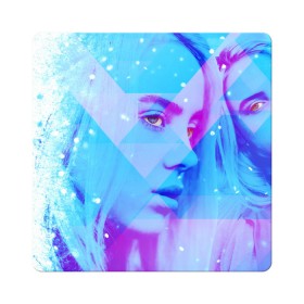Магнит виниловый Квадрат с принтом Billie Blue Star в городе Новоалтайск, полимерный материал с магнитным слоем | размер 9*9 см, закругленные углы | Тематика изображения на принте: bad | bad guy | billi | billie | billie eilish | eilish | good girl | music | swag | айлиш | беляш | били | били айлиш | билли | билли айлиш | билли эйлиш | биляш | музка | певица | эйлиш