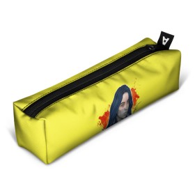 Пенал 3D с принтом Billie Yellow and Red в городе Новоалтайск, 100% полиэстер | плотная ткань, застежка на молнии | Тематика изображения на принте: bad | bad guy | billi | billie | billie eilish | eilish | good girl | music | swag | айлиш | беляш | били | били айлиш | билли | билли айлиш | билли эйлиш | биляш | музка | певица | эйлиш
