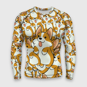 Мужской рашгард 3D с принтом Корги в городе Новоалтайск,  |  | animal | corgi | dog | добрый | животное | животные | корги | пес | песик | собака | собачка | язык