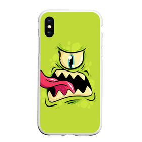 Чехол для iPhone XS Max матовый с принтом Монстрик Циклопик в городе Новоалтайск, Силикон | Область печати: задняя сторона чехла, без боковых панелей | bite | for kid | kids | monster | monstr | детский | для девочки | для девушки | для детей | для парня | кусает | кусь | милый | монстр | монстрик | монстрики | монстры | не страшный | страшный | удивлённый | циклоп