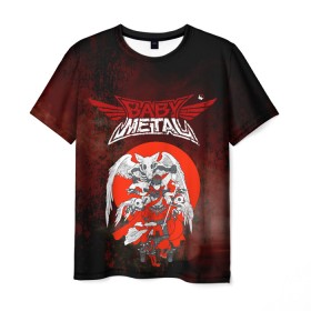 Мужская футболка 3D с принтом Babymetal в городе Новоалтайск, 100% полиэфир | прямой крой, круглый вырез горловины, длина до линии бедер | babymetal | бэбимэтал | каваии метал | музыка | рок | япония