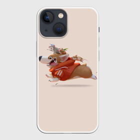 Чехол для iPhone 13 mini с принтом КОРГИ И МЫШАТА в городе Новоалтайск,  |  | animals | corgi | dogs | pets | puppies | queen | животные | корги | королева | песики | питомцы | собаки | щенки