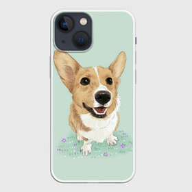 Чехол для iPhone 13 mini с принтом КОРГИ в городе Новоалтайск,  |  | animals | corgi | dogs | pets | puppies | queen | животные | корги | королева | песики | питомцы | собаки | щенки