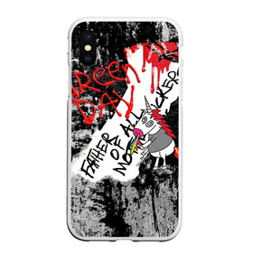 Чехол для iPhone XS Max матовый с принтом Green Day - Father of All MF в городе Новоалтайск, Силикон | Область печати: задняя сторона чехла, без боковых панелей | day | green | music | punk | rock | альбом | музыка | обложка | панк | рок