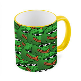 Кружка с полной запечаткой Pepe The Frog: в городе Новоалтайск, керамика | ёмкость 330 мл | frog | meme | memes | pepe | pepe the frog | грустная жабка | лягушка | лягушонок пепе | мем | мемы