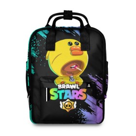 Женский рюкзак 3D с принтом Brawl Stars SALLY LEON в городе Новоалтайск, 100% полиэстер | лямки с регулируемой длиной, сверху ручки, чтобы рюкзак нести как сумку. Основное отделение закрывается на молнию, как и внешний карман. Внутри два дополнительных кармана, один из которых закрывается на молнию. По бокам два дополнительных кармашка, куда поместится маленькая бутылочка
 | brawl | brawl stars | crow | leon | sally | shark | stars | акула | бравл | бравл старс | браво старс | игра | компьютерная | кров | леон | леон акула | онлайн | старс | шарк