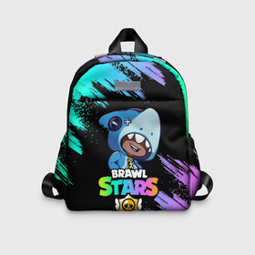 Детский рюкзак 3D с принтом Brawl Stars LEON SHARK в городе Новоалтайск, 100% полиэстер | лямки с регулируемой длиной, сверху петелька, чтобы рюкзак можно было повесить на вешалку. Основное отделение закрывается на молнию, как и внешний карман. Внутри дополнительный карман. По бокам два дополнительных кармашка | brawl | brawl stars | crow | leon | sally | shark | stars | акула | бравл | бравл старс | браво старс | игра | компьютерная | кров | леон | леон акула | онлайн | старс | шарк