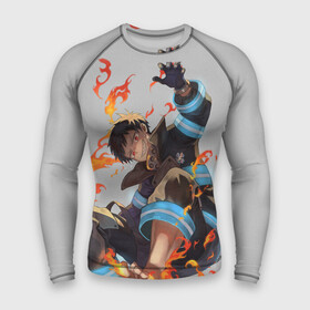 Мужской рашгард 3D с принтом FireForce в городе Новоалтайск,  |  | anime | enenno shouboutai | fireforce | аниме | пламенная бригада пожарных