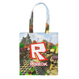 Сумка 3D повседневная с принтом ROBLOX в городе Новоалтайск, 100% полиэстер | Плотность: 200 г/м2; Размер: 34×35 см; Высота лямок: 30 см | game | gamer | logo | roblox | игры | логотип | роблокс