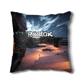 Подушка 3D с принтом ROBLOX в городе Новоалтайск, наволочка – 100% полиэстер, наполнитель – холлофайбер (легкий наполнитель, не вызывает аллергию). | состоит из подушки и наволочки. Наволочка на молнии, легко снимается для стирки | game | gamer | logo | roblox | игры | логотип | роблокс
