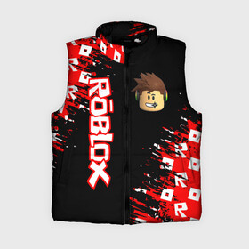 Женский жилет утепленный 3D с принтом ROBLOX. в городе Новоалтайск,  |  | game | gamer | logo | minecraft | roblox | simulator | игра | конструктор | лого | симулятор | строительство | фигура