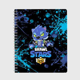 Тетрадь с принтом BRAWL STARS LEON ОБОРОТЕНЬ в городе Новоалтайск, 100% бумага | 48 листов, плотность листов — 60 г/м2, плотность картонной обложки — 250 г/м2. Листы скреплены сбоку удобной пружинной спиралью. Уголки страниц и обложки скругленные. Цвет линий — светло-серый
 | 8 bit | bea | bibi | brawl stars | colt | crow | el brown | leon | leon shark | max | nita | sally leon | shark | акула | беа | берли | биби | бравл старс | ворон | кольт | леон | леон акула | макс | нита | шелли