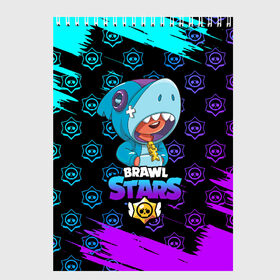 Скетчбук с принтом Brawl stars leon shark в городе Новоалтайск, 100% бумага
 | 48 листов, плотность листов — 100 г/м2, плотность картонной обложки — 250 г/м2. Листы скреплены сверху удобной пружинной спиралью | bea | bib | brawl stars | crow | el brown | leon | max | nita | sally leon | shark | акула | биа | биби | бравл старс | ворон | игра | леон | макс | нита | оборотень | салли леон | сэлли леон | шарк | эл браун