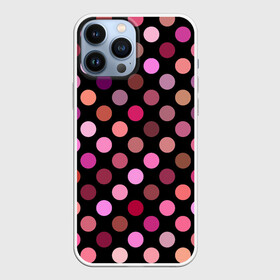Чехол для iPhone 13 Pro Max с принтом Горох в городе Новоалтайск,  |  | в горох | в горошек | галстук в горох | горох | горох на ткани | кружка в горох | легинцы в горох | майк в горох | разноцветный горох | расцветка в горох | сумка в горох | трусы в горох | узор в горох