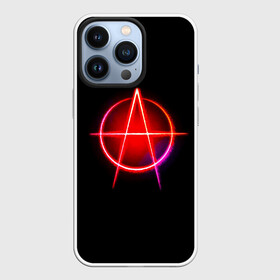 Чехол для iPhone 13 Pro с принтом Анархия в городе Новоалтайск,  |  | art | neon | rock | sons of anarchy | анархия | арт | группа | егор летов | логотип | музыка | неон | панк | панк рок | прикольная | рок | свобода | хаос