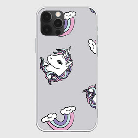 Чехол для iPhone 12 Pro Max с принтом Радужный единорог в городе Новоалтайск, Силикон |  | unicorn | единорог | лошади | лошадь | пони | радуга