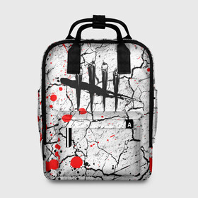 Женский рюкзак 3D с принтом DEAD BY DAYLIGHT в городе Новоалтайск, 100% полиэстер | лямки с регулируемой длиной, сверху ручки, чтобы рюкзак нести как сумку. Основное отделение закрывается на молнию, как и внешний карман. Внутри два дополнительных кармана, один из которых закрывается на молнию. По бокам два дополнительных кармашка, куда поместится маленькая бутылочка
 | dbd | dead by daylight | survival horror | дбд | мертвы к рассвету