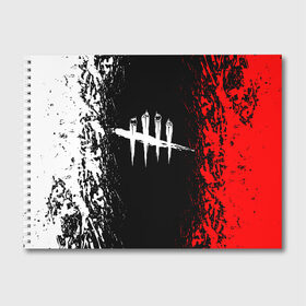 Альбом для рисования с принтом DEAD BY DAYLIGHT в городе Новоалтайск, 100% бумага
 | матовая бумага, плотность 200 мг. | Тематика изображения на принте: dbd | dead by daylight | survival horror | дбд | мертвы к рассвету