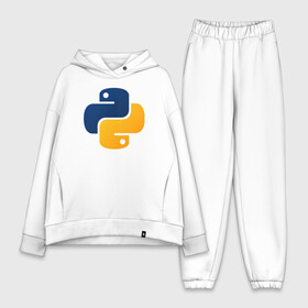 Женский костюм хлопок Oversize с принтом Python в городе Новоалтайск,  |  | code | codes | pyhton | код | коды | питон | программирование | язык программирования