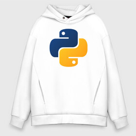 Мужское худи Oversize хлопок с принтом Python в городе Новоалтайск, френч-терри — 70% хлопок, 30% полиэстер. Мягкий теплый начес внутри —100% хлопок | боковые карманы, эластичные манжеты и нижняя кромка, капюшон на магнитной кнопке | Тематика изображения на принте: code | codes | pyhton | код | коды | питон | программирование | язык программирования