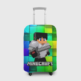 Чехол для чемодана 3D с принтом Minecraft / Майнкрафт в городе Новоалтайск, 86% полиэфир, 14% спандекс | двустороннее нанесение принта, прорези для ручек и колес | creeper | earth | game | minecraft | minecraft earth | блоки | грифер | игры | квадраты | компьютерная игра | крипер | маинкрафт | майн | майнкравт | майнкрафт