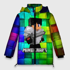 Женская зимняя куртка 3D с принтом Minecraft Майнкрафт в городе Новоалтайск, верх — 100% полиэстер; подкладка — 100% полиэстер; утеплитель — 100% полиэстер | длина ниже бедра, силуэт Оверсайз. Есть воротник-стойка, отстегивающийся капюшон и ветрозащитная планка. 

Боковые карманы с листочкой на кнопках и внутренний карман на молнии | creeper | earth | game | minecraft | minecraft earth | блоки | грифер | игры | квадраты | компьютерная игра | крипер | маинкрафт | майн | майнкравт | майнкрафт