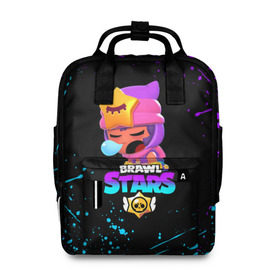 Женский рюкзак 3D с принтом BRAWL STARS SANDY в городе Новоалтайск, 100% полиэстер | лямки с регулируемой длиной, сверху ручки, чтобы рюкзак нести как сумку. Основное отделение закрывается на молнию, как и внешний карман. Внутри два дополнительных кармана, один из которых закрывается на молнию. По бокам два дополнительных кармашка, куда поместится маленькая бутылочка
 | 8 bit | 8 бит | bibi | brawl stars | crow | el brown | leon | leon shark | max | mr.p | sally leon | sandy | shark | stars | tara | virus | werewolf | акула | биби | вирус | ворон | леон | оборотень | пингвин
