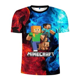 Мужская футболка 3D спортивная с принтом Minecraft / Майнкрафт в городе Новоалтайск, 100% полиэстер с улучшенными характеристиками | приталенный силуэт, круглая горловина, широкие плечи, сужается к линии бедра | creeper | earth | game | minecraft | minecraft earth | блоки | грифер | игры | квадраты | компьютерная игра | крипер | маинкрафт | майн | майнкравт | майнкрафт