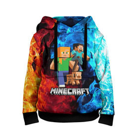 Детская толстовка 3D с принтом Minecraft / Майнкрафт в городе Новоалтайск, 100% полиэстер | двухслойный капюшон со шнурком для регулировки, мягкие манжеты на рукавах и по низу толстовки, спереди карман-кенгуру с мягким внутренним слоем | creeper | earth | game | minecraft | minecraft earth | блоки | грифер | игры | квадраты | компьютерная игра | крипер | маинкрафт | майн | майнкравт | майнкрафт