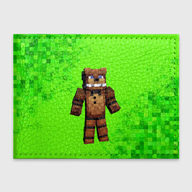 Обложка для студенческого билета с принтом MINECRAFT в городе Новоалтайск, натуральная кожа | Размер: 11*8 см; Печать на всей внешней стороне | Тематика изображения на принте: game | minecraft | блоки | игра | квадраты | компьютерная игра | крипер | майнкрафт