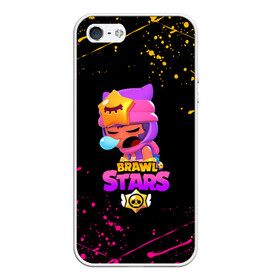 Чехол для iPhone 5/5S матовый с принтом BRAWL STARS SANDY в городе Новоалтайск, Силикон | Область печати: задняя сторона чехла, без боковых панелей | 8 bit | 8 бит | bibi | brawl stars | crow | el brown | leon | leon shark | max | mr.p | sally leon | sandy | shark | stars | tara | virus | werewolf | акула | биби | вирус | ворон | леон | оборотень | пингвин