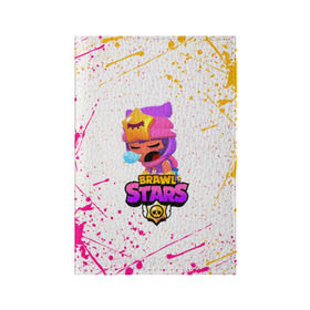 Обложка для паспорта матовая кожа с принтом BRAWL STARS SANDY в городе Новоалтайск, натуральная матовая кожа | размер 19,3 х 13,7 см; прозрачные пластиковые крепления | 8 bit | 8 бит | bibi | brawl stars | crow | el brown | leon | leon shark | max | mr.p | sally leon | sandy | shark | stars | tara | virus | werewolf | акула | биби | вирус | ворон | леон | оборотень | пингвин