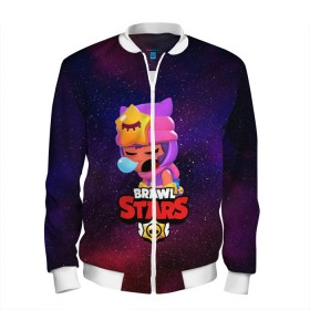 Мужской бомбер 3D с принтом BRAWL STARS SANDY в городе Новоалтайск, 100% полиэстер | застегивается на молнию, по бокам два кармана без застежек, по низу бомбера и на воротнике - эластичная резинка | 8 bit | 8 бит | bibi | brawl stars | crow | el brown | leon | leon shark | max | mr.p | sally leon | sandy | shark | stars | tara | virus | werewolf | акула | биби | вирус | ворон | леон | оборотень | пингвин
