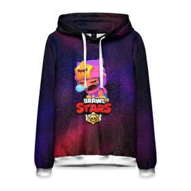Мужская толстовка 3D с принтом BRAWL STARS SANDY в городе Новоалтайск, 100% полиэстер | двухслойный капюшон со шнурком для регулировки, мягкие манжеты на рукавах и по низу толстовки, спереди карман-кенгуру с мягким внутренним слоем. | 8 bit | 8 бит | bibi | brawl stars | crow | el brown | leon | leon shark | max | mr.p | sally leon | sandy | shark | stars | tara | virus | werewolf | акула | биби | вирус | ворон | леон | оборотень | пингвин