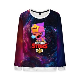 Мужской свитшот 3D с принтом BRAWL STARS SANDY в городе Новоалтайск, 100% полиэстер с мягким внутренним слоем | круглый вырез горловины, мягкая резинка на манжетах и поясе, свободная посадка по фигуре | 8 bit | 8 бит | bibi | brawl stars | crow | el brown | leon | leon shark | max | mr.p | sally leon | sandy | shark | stars | tara | virus | werewolf | акула | биби | вирус | ворон | леон | оборотень | пингвин